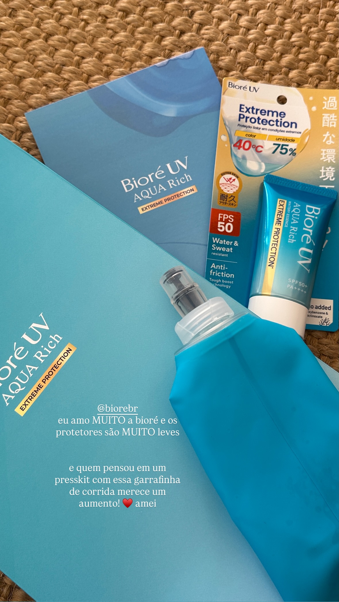 Story Flora Somenzari com Bioré UV Extreme Protection